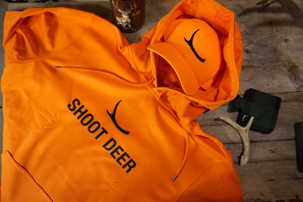 Blaze orange deer hunting hoodie 
