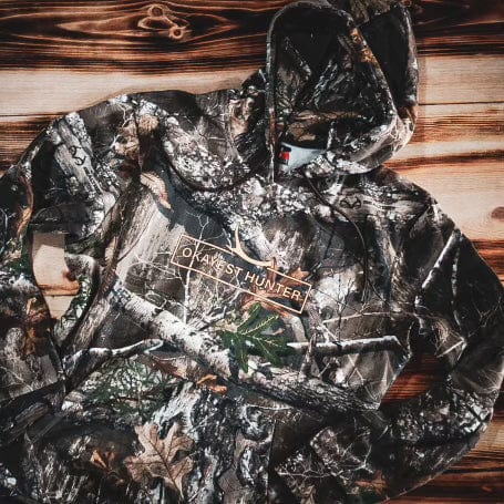 Okayest Hunter Camo Hoodie For deer camp or the woods wear it out The Okayest Hunter