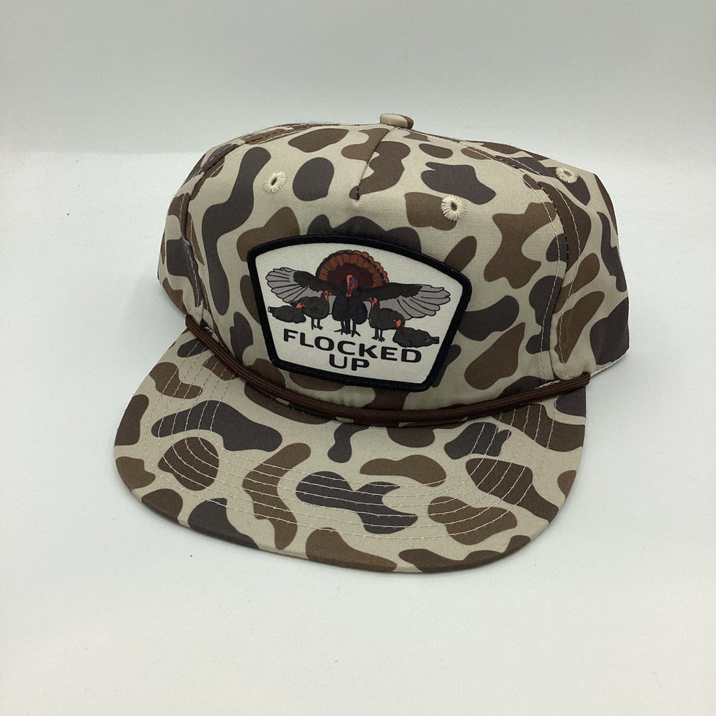 Old school camo turkey hunting hat