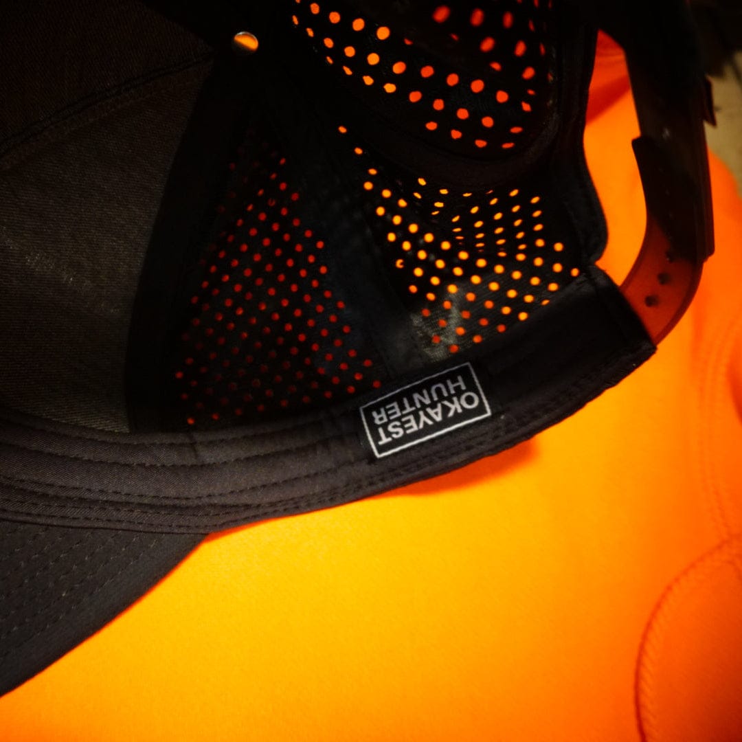 Black cap with okayest hunter tag