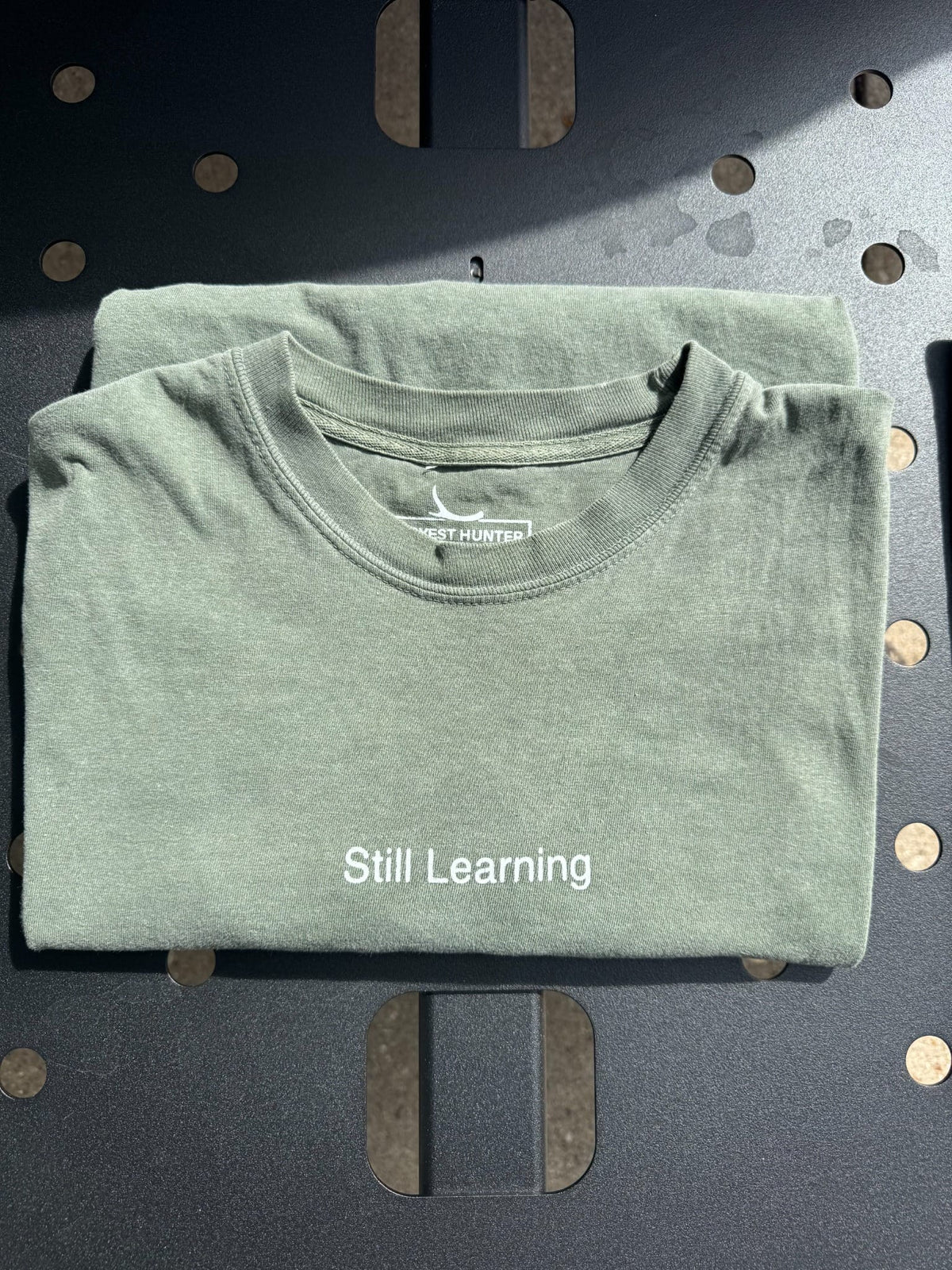 Still Learning Hunting T-Shirt in green Comfort Colors